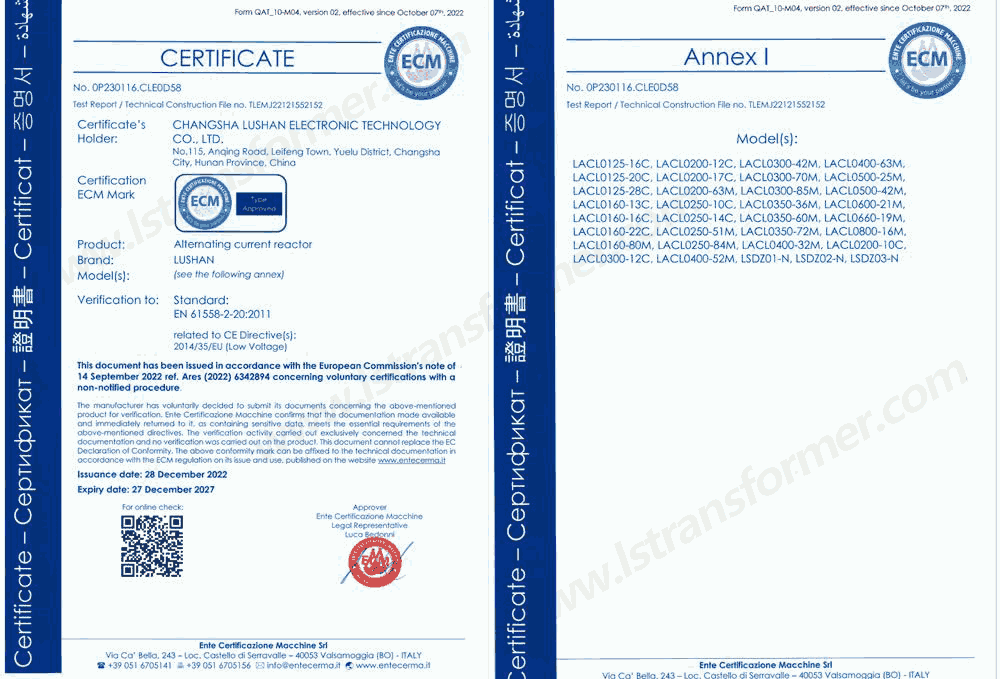 CE Certificate-reactor